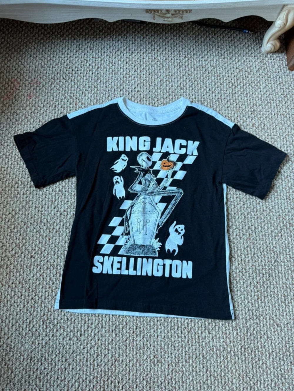 Disney Nightmare Before Christmas King Jack Skellington black t-shirt
